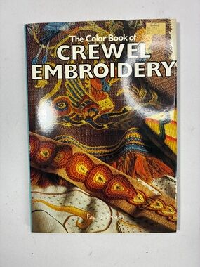 The Color Book of Crewel Embroidery - Brown & Gold